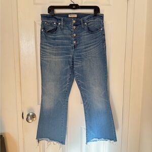 Madewell Cali Demi-Boot Button Up Jeans Size 32